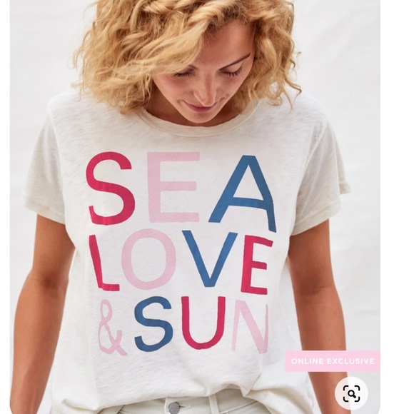 Sundry Tops - NWT Sundry Sea Love & Sun T-Shirt Size 3 (L)